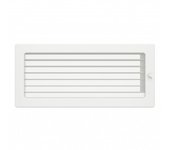 Rejilla de ventilación para chimenea 17x37 blanca con persianas enrollables