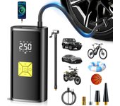 Compresor de aire portátil inalámbrico 150 psi, bomba eléctrica para bicicleta, coche y moto