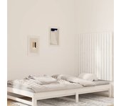 Cabecero de cama，panel de cabecera，decoración de pared madera maciza pino blanco 95,5x3x90 cm cfw73558