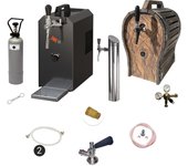 Juego completo debajo del mostrador - dispensador de cerveza jet 30, 1 línea, 35 l/h, barril de madera, keg:keykeg