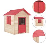 Casita de juegos para niños madera de abeto rojo