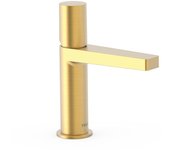 Tres 21110302om project-tres grifo monomando para lavabo color oro mate 24k