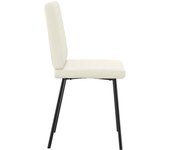 Pack 2 uds sillas de comedor | silla de cocina terciopelo crema cfw35227