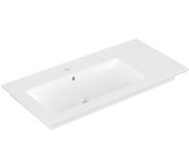 Villeroy & boch venticello lavabo para armarios, 1000x500mm, 1 agujero para grifo, con rebosadero, 4134l101, color: blanco