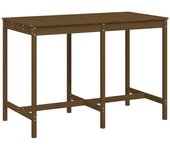 Mesa de jardín marrón miel 159,5x82,5x110cm madera maciza de pino