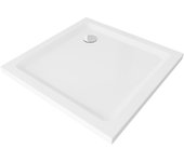 Plato de ducha antideslizante 90x90cm, blanco