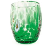 H&h set 6 bicchieri veneziano in vetro decorato multicolore cl 5