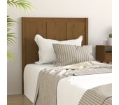 Cabecero de cama madera maciza pino marrón miel 95,5x4x100 cm