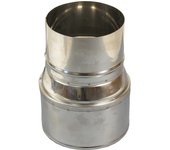 Reducción tubo chimenea acero inoxidable - 140-120 mm