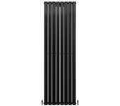 Radiadores de panel plano diseñador 1800x560mm negro mate calefacción central calefactor horizontal montaje pared para