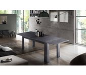 Mesa extensible nanni, consola extensible hasta 10 plazas, consola extensible 100% made in italy, 140/190x90h75 cm, pizarra