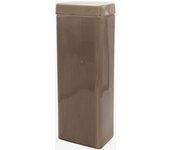 Bote rectangular topo liso y alto