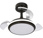Ventilador de techo led antila mini xs negro 35w 3000lm cct con mando a distancia