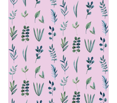 Papel pintado floral lila acuarela