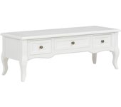 Mueble tv buffet tv diseño práctico blanco 100 cm madera de pino 2502110