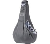 Transportín ajustable a cuadros para perros pequeños y gatos darkgrey