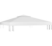 Toldo de cenador 2 niveles 310 g/m2 3x3 m blanco