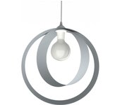 Lumicom | nucleo lámpara pendiente, 1x e27, max 42w, metal, gris, d.40cm