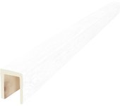Viga imitación madera 15cm de ancho x 18cm de alto x 3m de largo color blanco decorativa de poliuretano vu0005d-b