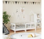 Maison exclusive - estructura de cama para niños madera de pino blanco 70x140 cm