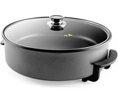 Olla paellera orbegozo hpe 6075, 40cm diametro,tapa crital con asa