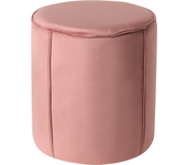 Beliani puf sedona terciopelo rosa 40 cm 40 cm 43 cm