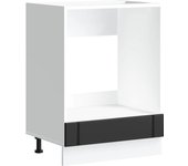 Armario de horno lucca negra madera reconstituida cfw70296