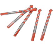5 brocas multifuncionales con vástago triangular de carburo, accesorios de perforación eléctrica de 12 mm