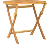 Mesa de jardín plegable 85x76 cm madera maciza de teca