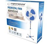 Esperanza ehf001wb, ventilador de pie de 16'', blanco/azul