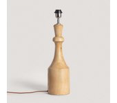 Ledkia base lámpara de mesa madera marala iluzzia natural