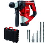 Einhell tc-rh 900 kit tassellatore, 900 w, 230 v, incluso set da 12 pezzi per trapano e scalpello, in una valigia