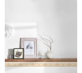 Cenefa beige con detalles marrones cenefa con textura y dibujos de espirales cenefa vinilo con relieve realista para dormitorio