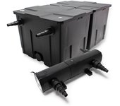 Sunsun set filtro estanques cbf-350b hasta 60000l 24w clarificador uv cuv-224