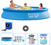 Paquete de piscina - intex - alrededor - 305x305x61 cm + accesorios a464