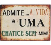 Origen home decor adornos pared portugues placas metal | placa de metal marrón rectangular - 24x33x1cm