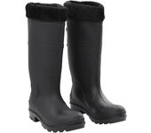 Botas de agua con calcetines extraíbles negro número 40 pvc 40 / negro