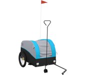 Remolque para bicicleta hierro negro y azul 45 kg cfw25111