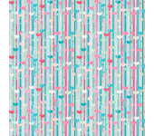 Papel pintado juvenil corazones fondo azul