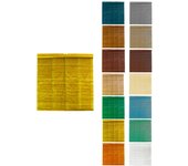 Persiana de madera alicantina con polea metálica - estor enrollable para ventanas, puertas, salón | 125 x 220 cm (amarillo (barnizada))