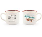 6x tazas de té, h&h, montaña, 220cc, multicolor, en nbc