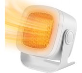 Calentador de ventilador de ahorro de energía, pequeño calentador eléctrico para interior y oficina, con ángulo ajustable de 90°