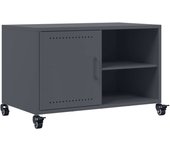 Mueble para tv | mueble de salón acero laminado en frío antracita 68x39x43,5 cm cfw44981