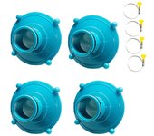 Adaptador de manguera de piscina de 4 piezas sistema de filtrado, compatible con sistemas de filtrado de piscina bestway (ø 80 mm a ø 32 mm)