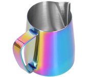 Jarra de acero inoxidable para espumar leche, con boca puntiaguda, para café, para cocina caser