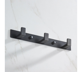 Gancho de pared perchero toallero juego de 3 ganchos accesorios de baño estante de pared acero inoxidable 304 negro mate