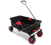 Carro de transporte plegable carro de mano carro de jardín 110 x 50 x 121 cm playa plegable 16_0000764