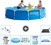 Paquete de piscina - intex - alrededor - 305x305x76 cm + accesorios a1697