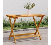 Mesa de jardín plegable 90x52,5x65 cm madera maciza de acacia