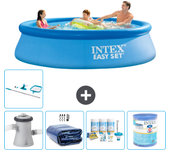 Paquete de piscina - intex - alrededor - 305x305x76 cm + accesorios a905